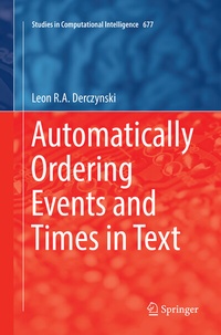 Abbildung von: Automatically Ordering Events and Times in Text - Springer