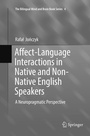 Cover: Affect-Language Interactions in Native and Non-Native English Speakers - Springer
