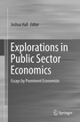 Cover: Explorations in Public Sector Economics - Springer