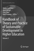 Cover: Handbook of Theory and Practice of Sustainable Development in Higher Education - Springer