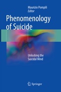 Cover: Phenomenology of Suicide - Springer