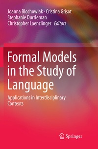 Abbildung von: Formal Models in the Study of Language - Springer