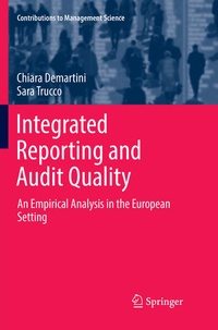 Enlarge image Cover: Integrated Reporting and Audit Quality - Springer