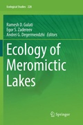 Cover: Ecology of Meromictic Lakes - Springer
