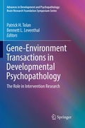 Cover: Gene-Environment Transactions in Developmental Psychopathology - Springer
