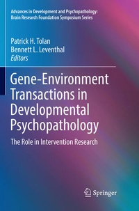 Enlarge image Cover: Gene-Environment Transactions in Developmental Psychopathology - Springer