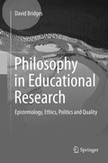 Cover: Philosophy in Educational Research - Springer
