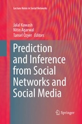 Cover: Prediction and Inference from Social Networks and Social Media - Springer