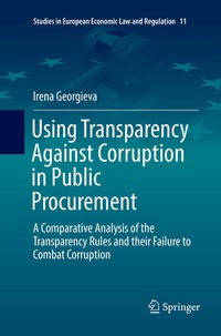 Enlarge image Cover: Using Transparency Against Corruption in Public Procurement - Springer