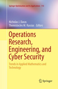 Enlarge image Cover: Operations Research, Engineering, and Cyber Security - Springer