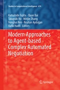 Cover: Modern Approaches to Agent-based Complex Automated Negotiation - Springer