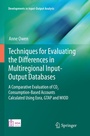 Cover: Techniques for Evaluating the Differences in Multiregional Input-Output Databases - Springer