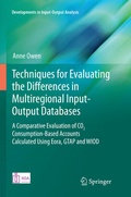 Cover: Techniques for Evaluating the Differences in Multiregional Input-Output Databases - Springer