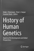 Cover: History of Human Genetics - Springer