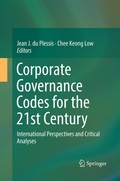 Cover: Corporate Governance Codes for the 21st Century - Springer