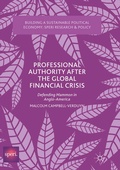 Cover: Professional Authority After the Global Financial Crisis - Palgrave Macmillan