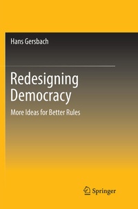 Enlarge image Cover: Redesigning Democracy - Springer