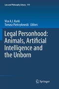 Cover: Legal Personhood: Animals, Artificial Intelligence and the Unborn - Springer