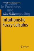 Cover: Intuitionistic Fuzzy Calculus - Springer