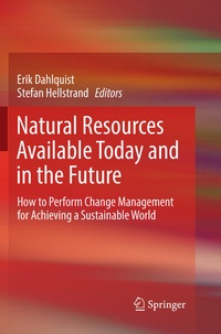 Enlarge image Cover: Natural Resources Available Today and in the Future - Springer