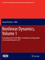 Cover: Nonlinear Dynamics, Volume 1 - Springer