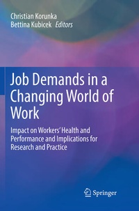 Enlarge image Cover: Job Demands in a Changing World of Work - Springer