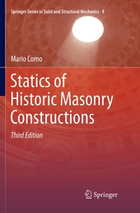 Enlarge image Cover: Statics of Historic Masonry Constructions - Springer