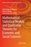 Cover: Mathematical-Statistical Models and Qualitative Theories for Economic and Social Sciences - Springer