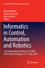 Cover: Informatics in Control, Automation and Robotics - Springer