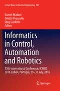 Cover: Informatics in Control, Automation and Robotics - Springer