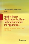 Cover: Number Theory - Diophantine Problems, Uniform Distribution and Applications - Springer