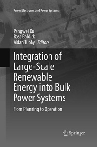 Enlarge image Cover: Integration of Large-Scale Renewable Energy into Bulk Power Systems - Springer