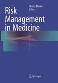 Cover: Risk Management in Medicine - Springer