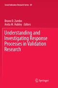 Cover: Understanding and Investigating Response Processes in Validation Research - Springer