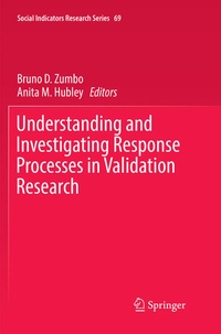Enlarge image Cover: Understanding and Investigating Response Processes in Validation Research - Springer