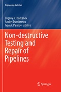 Cover: Non-destructive Testing and Repair of Pipelines - Springer