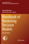 Cover: Handbook of Marketing Decision Models - Springer