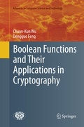 Cover: Boolean Functions and Their Applications in Cryptography - Springer