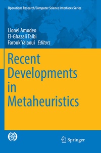 Enlarge image Cover: Recent Developments in Metaheuristics - Springer