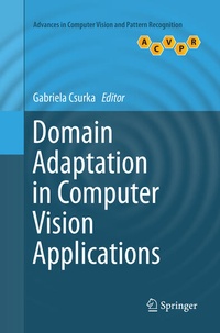 Enlarge image Cover: Domain Adaptation in Computer Vision Applications - Springer