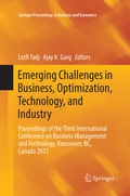Cover: Emerging Challenges in Business, Optimization, Technology, and Industry - Springer
