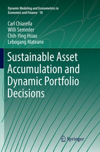 Enlarge image Cover: Sustainable Asset Accumulation and Dynamic Portfolio Decisions - Springer