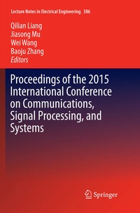 Enlarge image Cover: Proceedings of the 2015 International Conference on Communications, Signal Processing, and Systems - Springer
