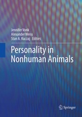 Cover: Personality in Nonhuman Animals - Springer