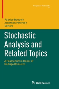 Abbildung von: Stochastic Analysis and Related Topics - Birkhäuser