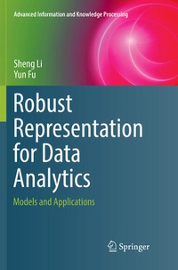 Enlarge image Cover: Robust Representation for Data Analytics - Springer