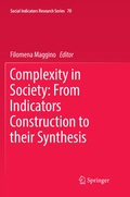 Cover: Complexity in Society: From Indicators Construction to their Synthesis - Springer