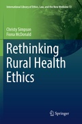 Cover: Rethinking Rural Health Ethics - Springer