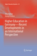Cover: Higher Education in Germany-Recent Developments in an International Perspective - Springer