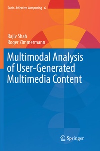 Enlarge image Cover: Multimodal Analysis of User-Generated Multimedia Content - Springer